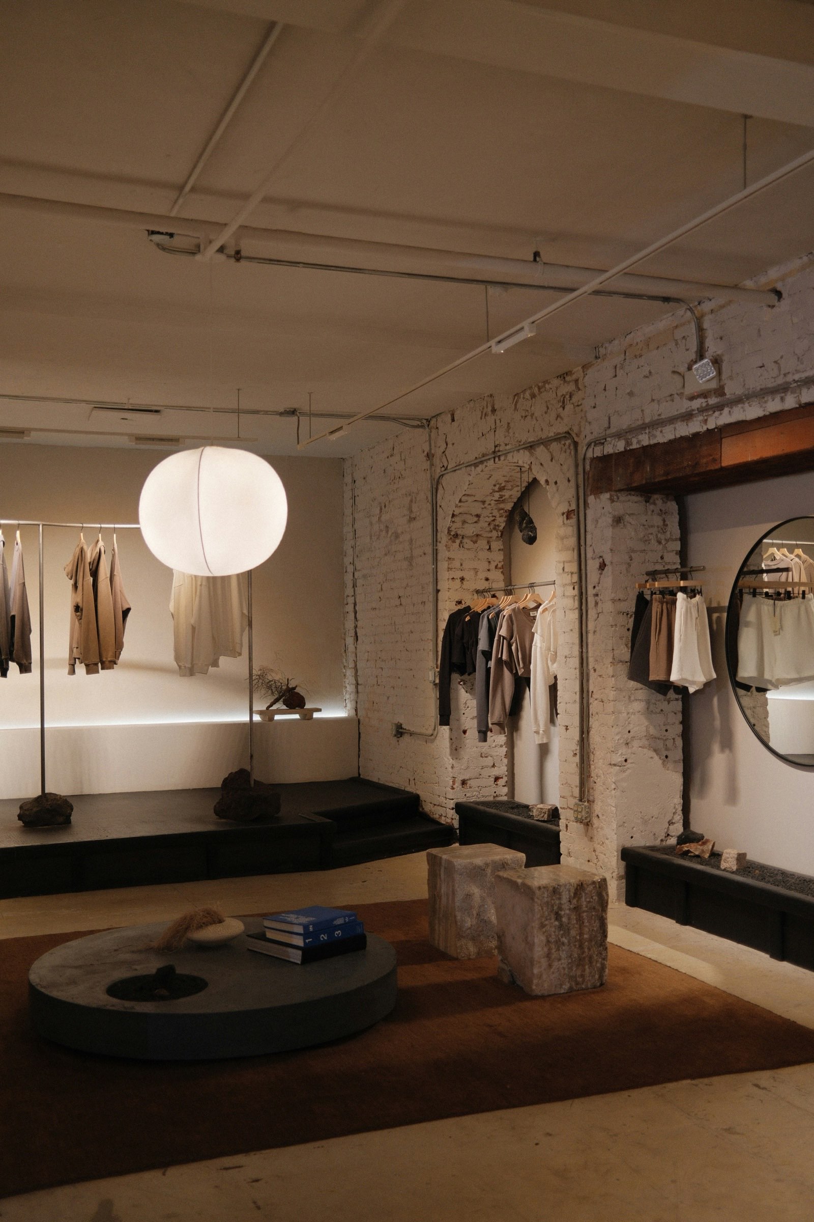 Interior of a small independent retail store with curated displays